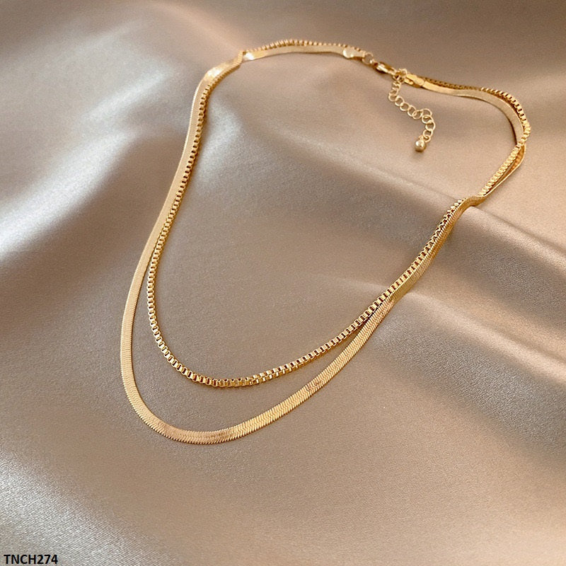 TNCH274 XST Double Chain Necklace - TNCH