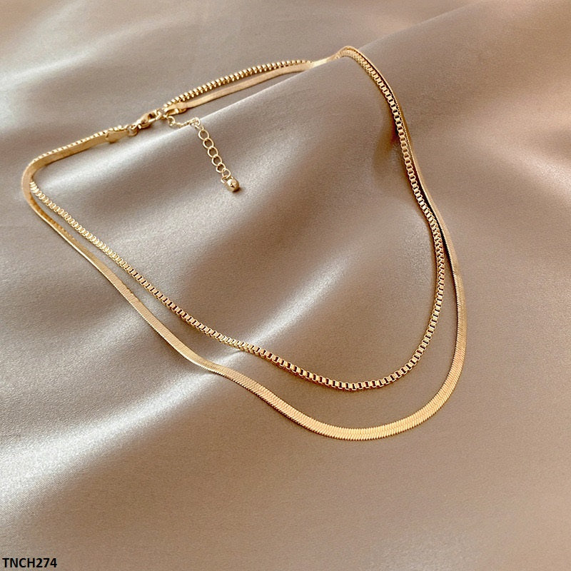 TNCH274 XST Double Chain Necklace - TNCH