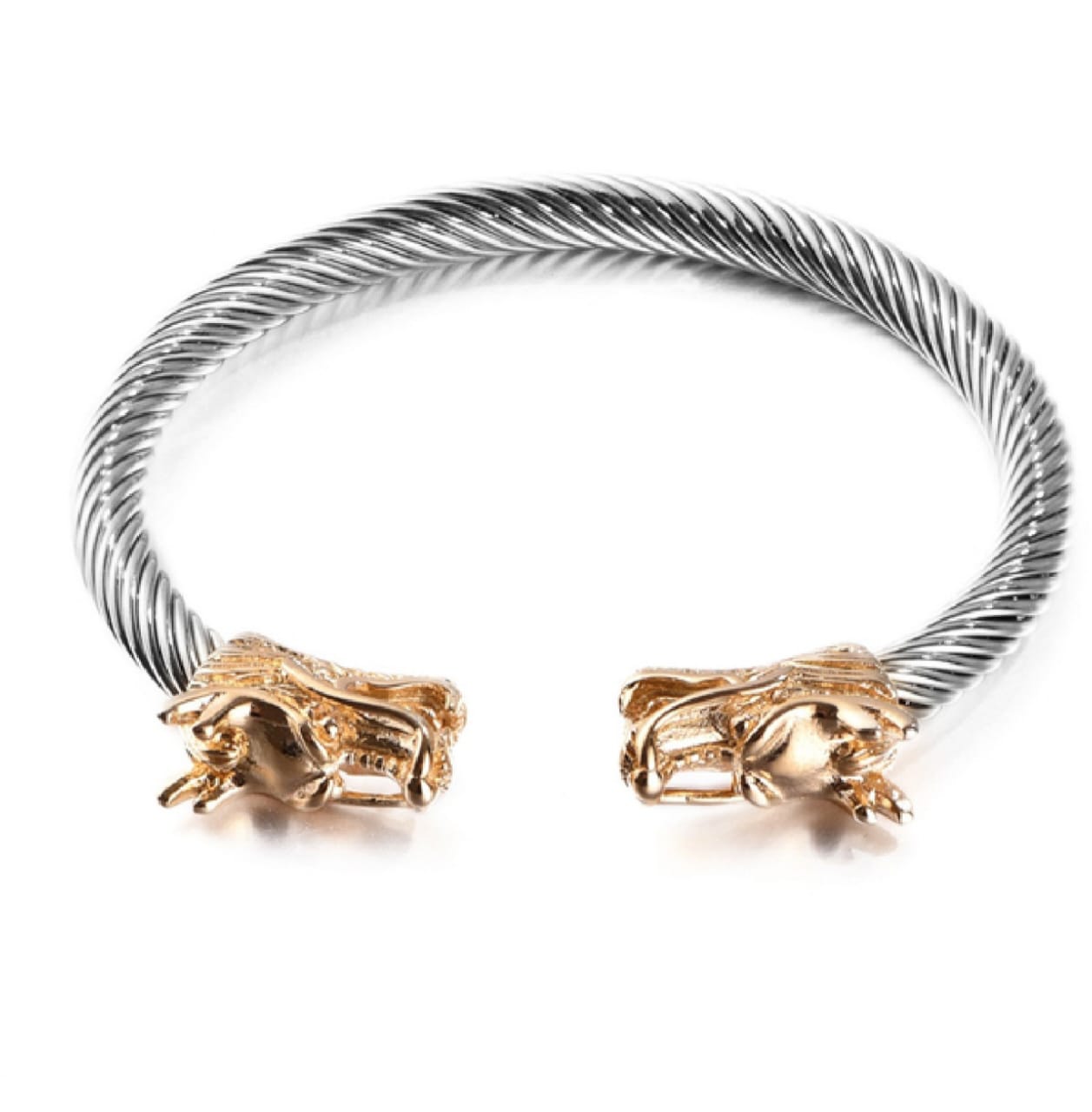 Dragon Cuff Head Cable Bracelet
