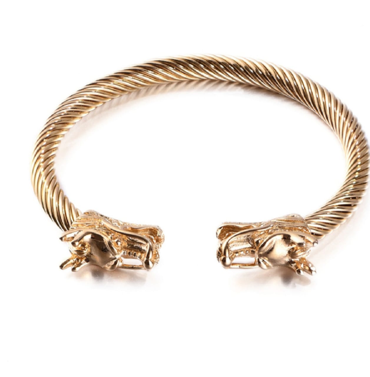 Dragon Cuff Head Cable Bracelet