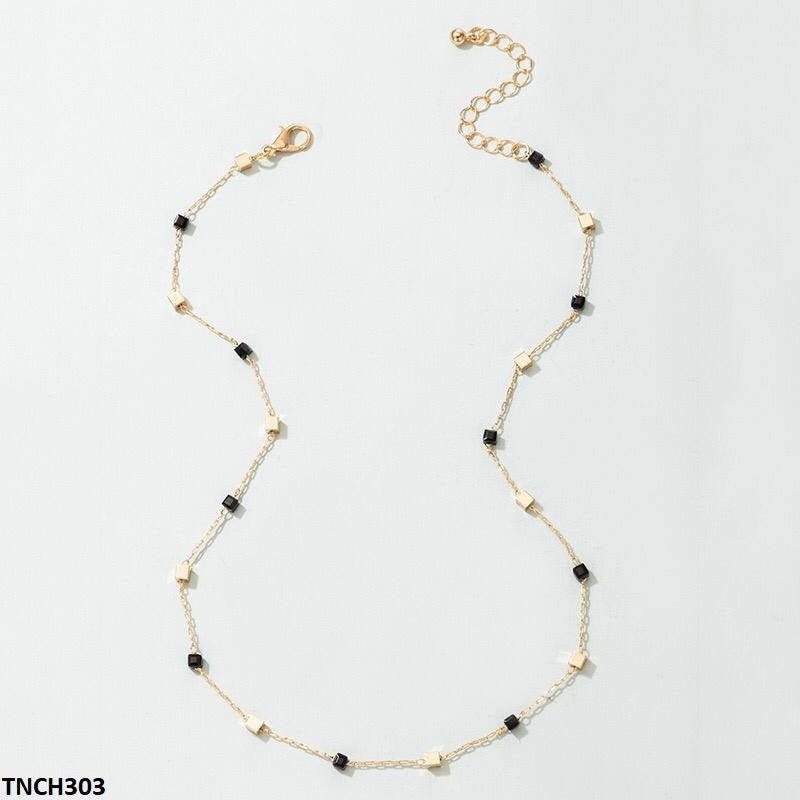 TNCH303 YYE Square Plain Chain Necklace - TNCH